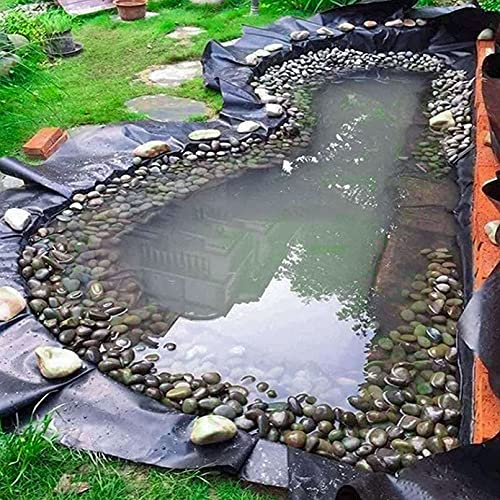 Gartenteichfolie HDPE 0,3 mm dick, gummierte Teichfolie für Fischteiche, künstliche Teiche und Gartenpools