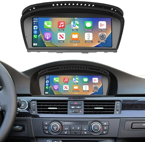 Road Top 8.9 Zoll Autoradio Carplay für BMW 3er 5er mit CIC (2008-2013) | für BMW 3er 5er E90/E91/E92/E93/E60/E61 2008-2013 mit CIC, Linux HD Touchscreen, Wireless CarPlay, Android Auto, MirrorLink