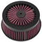 ASDGH Elemento filtro aria ricambio filtro aspirazione moto, for Harley, Touring Sportster XL883 XL1200 Iron 883 Dyna Softail Filtro aria per moto(A Red)