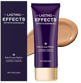 Concealer Covers Dark Circles Body Waterproof Cover Long-lasting for All Skin Types,Tattoo Cover Up Makeup,Waterproof and Lasting 95g (Dark skin color)