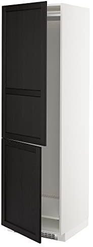 ProTuning METOD Hi Cab F Kühlschrank oder Gefrierschrank W 2 Dr weiß/Lerhyttan schwarz gebeizt, 60x60x200cm