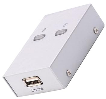 Holibanna USB 2.0 aus Kunststoff und Metall Druckerfreigabe Automatischer Umschalter für Multifunktionsdrucker und Kurvenplotter für Zuhause und Kleines Büro