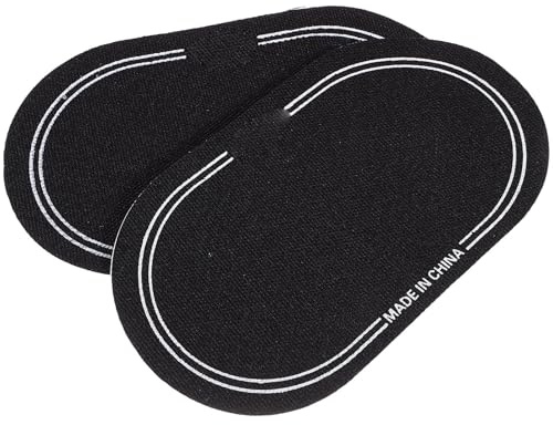 Schlagzeugschutz 2 Stück Bassdrum Patch für Schlagzeugspieler Schwarz | Tpe, Waschbar und Wiederverwendbar, zur Verstärkung des Fells und Obertonreduzierung