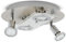 B.K.Licht - LED Deckenlampe schwenkbar, warmweiße Lichtfarbe, GU10 Fassung, LED Deckenleuchte, LED Lampe, Wohnzimmerlampe, Schlafzimmerlampe, Küchenlampe, Deckenstrahler, 29x9 cm, Matt-Nickel