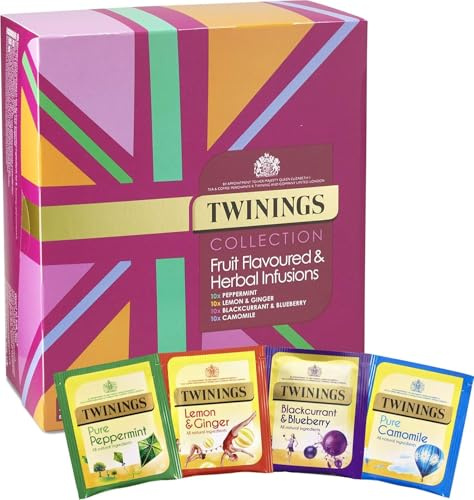 Twinings Coffret Découverte Infusions 4 saveurs 40 Sachets