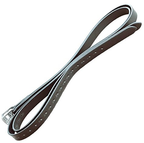 Euroriding Steigbügelriemen Euro-Club in schwarz, dunkelbraun oder london, Größe:145 cm (13069010), Farbe:braun