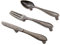 FBSHOP(TM) Set mit 3 modernen Schubladengriffen aus Zinklegierung, für Küchenschränke, Schranktüren, Retro, Bronze, Schubladengriffe, Löffel + Gabel + Messer (CC: 76 mm)