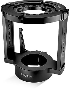Proaim Mitchell Riser Adapter with Euro/Elemac Base | Supports up to 200kg with Euro/Elemac base, Mitchell riser mount, quick-lock system, and accessory mounting points