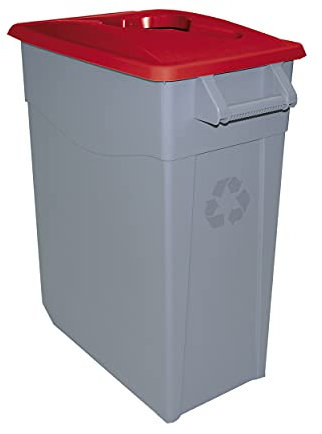 Denox DEN003 Contenedor Zeus 65 litros Abierto, Rojo, 585x290x670 mm