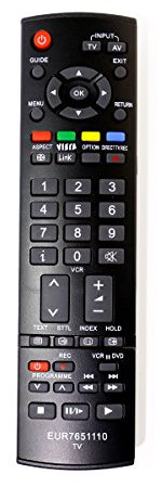 VINABTY EUR7651110 Remote Control apply for Panasonic TV TH-42PX60 TH-50PX60 TH-42PX60B TH42PE30PD TH-42PA45E TH37PE30 Th-42pa60e