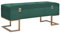 vidaXL Bank mit Staufach Sitzbank Flurbank Polsterbank Sitztruhe Truhenbank Truhe Bettbank Aufbewahrungsbank Schlafzimmer 105x40x44cm Grün Samt