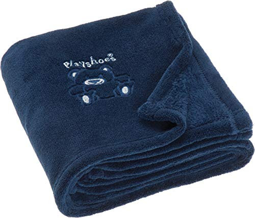 Playshoes Unisex Baby Fleece-Decke Bär 301700, 11 - Marine, 75 x 100 cm/29.5 Inch x 39.4 Inch