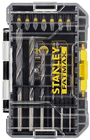 STANLEY FATMAX Screwdriver Drilling Bit Set for Metal Wood and PVC Includes a Small ToughCase and Shaker Box Compatible with Pro-Stack and TSTAK (19 Pieces) STA88554