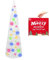 N&T NIETING Sapin de Noël, Pop Up Arbre De NoëL Sapin de Noel Artificiel 150 cm, Tinsel CôTe Arbre De NoëL pour La DéCoration De NoëL De Vacances, Affichage à La Maison, DéCoration De Bureau (Blanc)