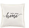 Lush Decor Let's Stay Home Script Dekorativer Einzel-Kissenbezug, 50,8 x 50,8 cm, Weiß