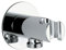 Vetrineinrete® Deviatore supporto per doccia rotondo presa acqua da muro attacco ½” ottone cromato lucido G14