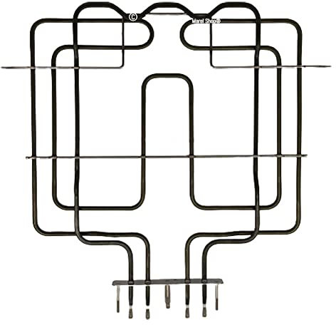 Marel Shop® - Resistenza Doppia Superiore 2450W + 568W 365x430 mm per Forno compatibile con Whirlpool Ignis Bauknecht per Modelli: AKR224/IX - AKZ313/AV - AKZ313/WH