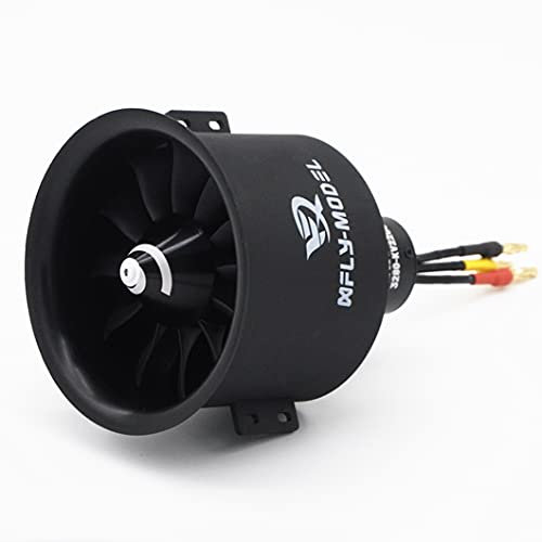 XFLY-MODEL 80mm 12 Blades EDF Ducted Fan with 6S Brushless Inrunner 3280-KV2200 Motor Model Jet Aircraft