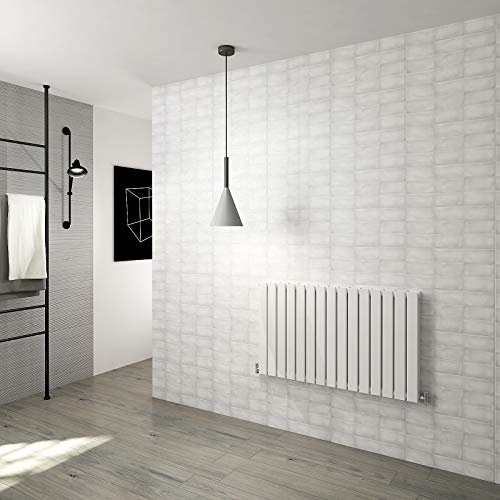 Horizontal Flat Panel Designer Radiator Central Heating White Rads Double 600x1020mm