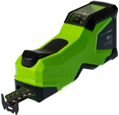 Gatortape Klasse 1 Präzision 5m Top Leseband Maßnahme 25mm Blade | Einfache und genaue interne Messungen (imperiale Skala)