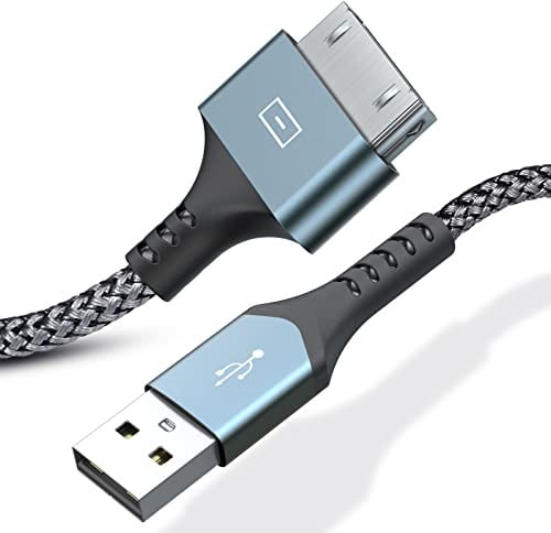 [Confezione da 2 m] 30 pin connettore dock a USB cavo di ricarica [iPhone MFI certificato] compatibile con iPhone 4S/4/3GS, iPad 2/1, iPod nano 5th/6th, iPod Touch 3rd/4th (grigio)