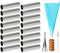 FantasyDay Lot de 19 Moules à Cornets en Acier Inoxydable, Brosse de Nettoyage Inclus - Cornet Pâtisserie, Cannoli, Douilles, Gâteau, Pain