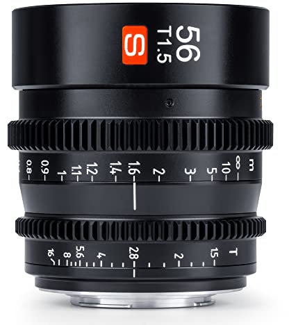 VILTROX Obiettivo Cine da 56 mm T1.5 Micro 4/3 Mount, per Olympus Panasonic Lumix Micro Quattro Terzi..