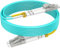 RamboCables LWL Glasfaser-Kabel - 20m OM4 LC auf LC Patchkabel Multimode Duplex LSZH - 100GBit/s 50/125µm