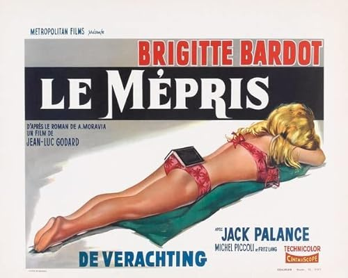 Le mépris Jean-Luc Godard Poster 30 x 40 cm