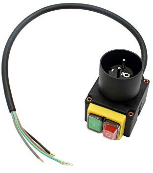 SECURA Schalter mit Stecker 230V kompatibel mit Atika ASP 6-1050 Holzspalter