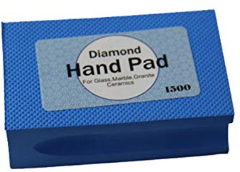 Boxonly Diamond Sanding Blocks 1500 Grits Diamond Hand Polishing Pad Electroplated Polishing Hand Pads Hand-Held Sanding Block for Stone,Ceramic,Glass