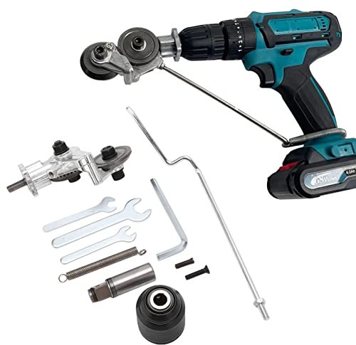 Perceuse électrique Cisailles à Plaque de Réaménagement Perceuse électrique Remontage Plaque Cutter pour Couper la Tôle de Fer, le Papier, la Tôle D'acier, la Tôle de Cuivre