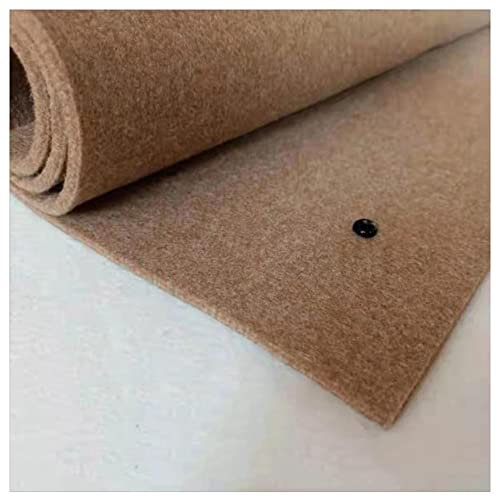 SHTGOI 1 Stücke Wollfilz 5mm Dick 200cm x 100cm Filzstoff Bastelfilz Stoffrolle Vlies Filzrolle Dekostoff Filzwolle Craft Filz für DIY Handwerk Patchwork Nähen Tischdekoration Kamel
