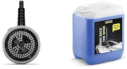 Kärcher Rotating Wash Brush WB 130 with Universal Brush Attachment, Accessories for Kärcher Pressure Washer K 2-K 7 & 5 L Canister Pressure Washer Detergent, Car Shampoo