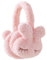 Bseical Ohrenwärmer Winter Kaninchen Ohrenschützer,Plüsch Ohrenschützer Für Den Winter,Süße Hase Kaninchen Muster Design Ohrenschützer, Verstellbar,Für Geburtstag Weihnachten Party Geschenk (Rosa)