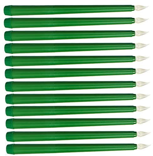 DOITOOL 48 Stk Farbige Kerzenlichter Halloween-kerzenlichter Geführte Flammenlose Stabkerzen Flackernde Fensterkerzen Flammenlose Batteriekerzen Elektrisches Kerzenlicht Led Weihnachten