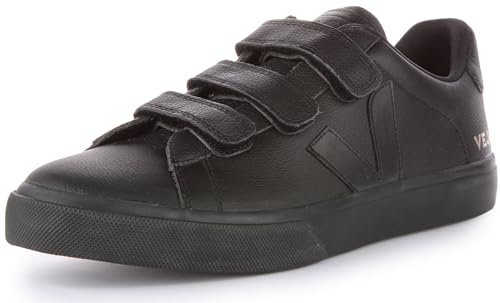 Veja Recife Women's Chromefree Leather Three Strap Trainers (Schwarz, EU 37)