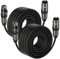 FORE Cavo microfono XLR maschio a XLR Bush, 10,5 m, 2 pezzi