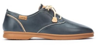 Pikolinos Flache Schuhe in Leder Gandia für Frauen Farbe Ocean