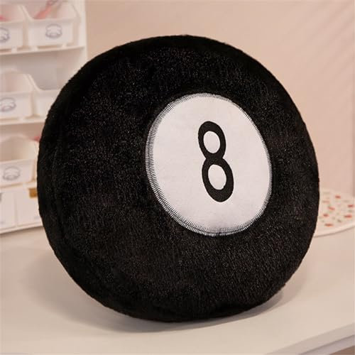 35cm Plüsch Basketball Kissen, Niedlich Kugelförmige Ballkissen, Weiche Baseball, Rugby, Volleyball, Tennis, Fußball, Basketball Stofftier kreative Zimmer Dekorationen Party Geschenk (Billard)