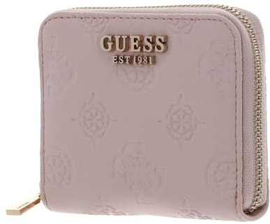 GUESS JENA SLG Zip Around Wallet S Pale Pink Logo