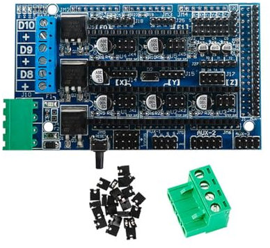 POFET 3D Printer Motherboard Ramps 1.5 Upgrade Control Panel Board Expansion Board for CNC Machine (1.5)