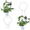 CREATCABIN 4 Stück Pflanzenspalier Metall Topfpflanzenstütze Für Kletterpflanzen Garten Topfpflanzen Für Den Innen Außenbereich Pothos Efeu Junzi Orchidee Geldbaum Minirose Schwarzer Schmetterling