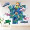 Mine-craf Cartoon Wandaufkleber Kinderzimmer, Wand Fenster Wandtattoo, Videospiel Wandstikcer, Wandaufkleber Poster, Creeper wandtattoo wasserdichte, für Kinderzimmer, Wohnzimmer Wanddekoration