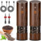ETELIAR Electric Salt and Pepper Grinder Set of 2, Adjustable Coarseness Spice Mill, Automatic Grinding, LED Light with Cleaning Brush for BBQ Restaurant Kitchen