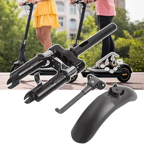 BaiWon Scooter Federgabel vorne hydraulischer Stoßdämpfer Federgabel vorne Kompatibel für Segway Ninebot Max G30 G30E G30D G30Lp Kotflügel/Fußhalterung/Scooter Stoßdämpfungsteile