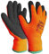 SupremeTTF 12 Pairs Thermal Winter Gloves Orange Latex Rubber Work Gloves Builders Gardening Grip (Large-9)