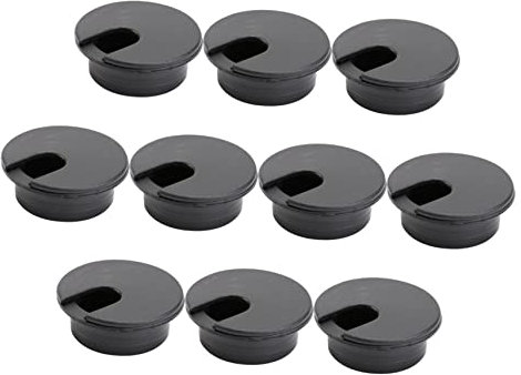 OSALADI 35 Mm Computer-Schreibtisch-lochabdeckung 10 Stück Büro-Schreibtisch-kabeldurchführung – Oben