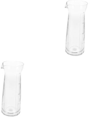 ABOOFAN 2 Piezas Dispensador De Vino Mini Jarra Pequeña Jarra Para Vino Jarra De Vidrio Monodosis Jarra De Bebida Mini Decantador De Jarra De Vino Transparent Acrílico Reutilizable
