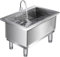 Lavandino per mocio da Pavimento Commerciale, lavello per lavatoio in Acciaio Inox, lavello per mocio da Pavimento Commerciale con Vasca Profonda, lavello da Pavimento Profondo di Grande cap